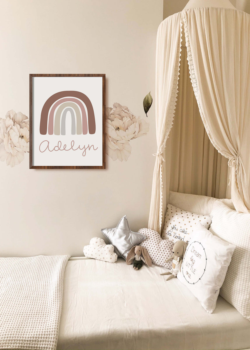 Custom Name Rainbow Art Print – Little Great Design Co.