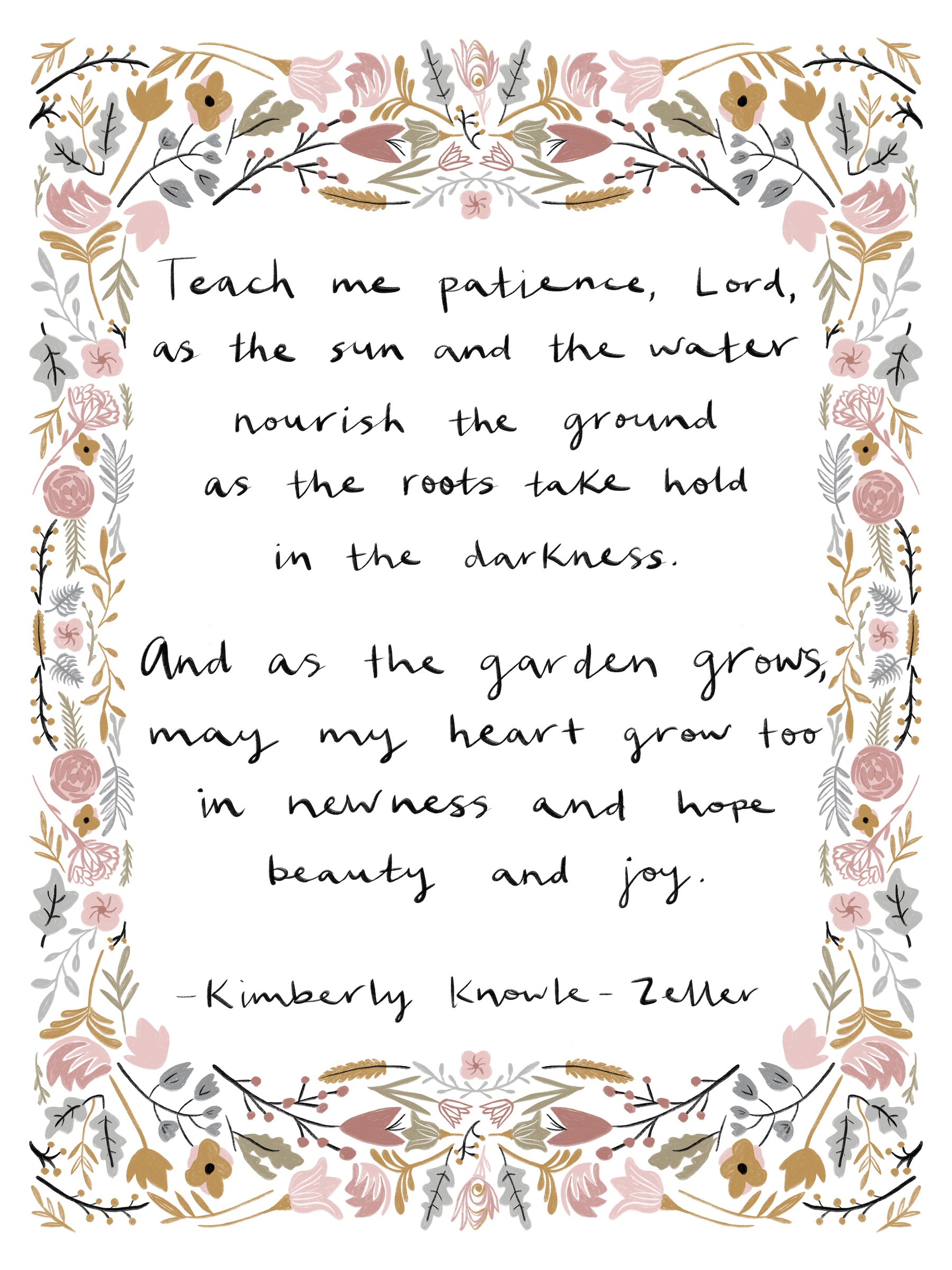 Garden Prayer Art Print