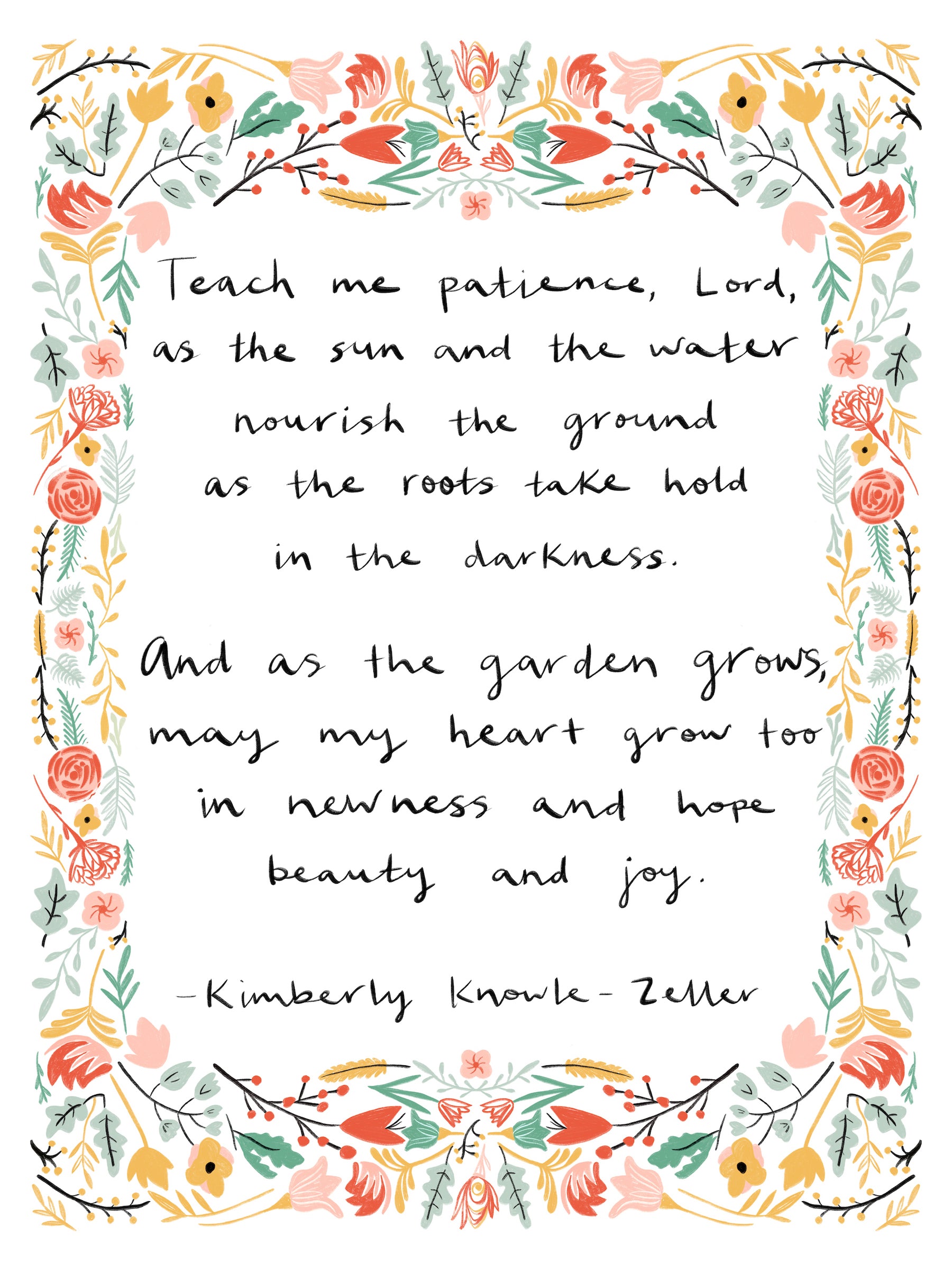 Garden Prayer Art Print