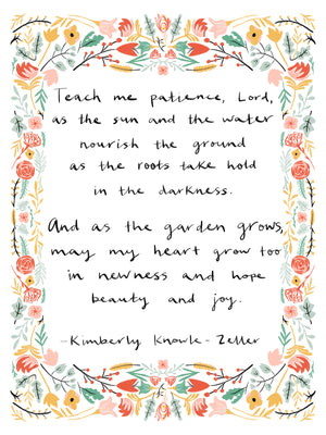 Open image in slideshow, Garden Prayer Art Print
