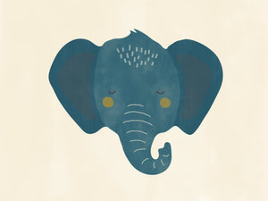 Open image in slideshow, Minimal Elephant Art Print
