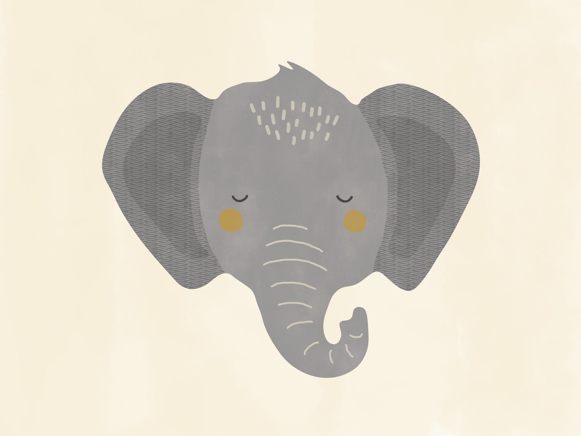 Minimal Elephant Art Print