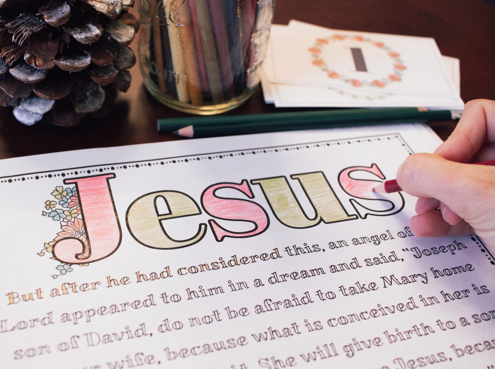 Names of Jesus Advent Coloring Pages
