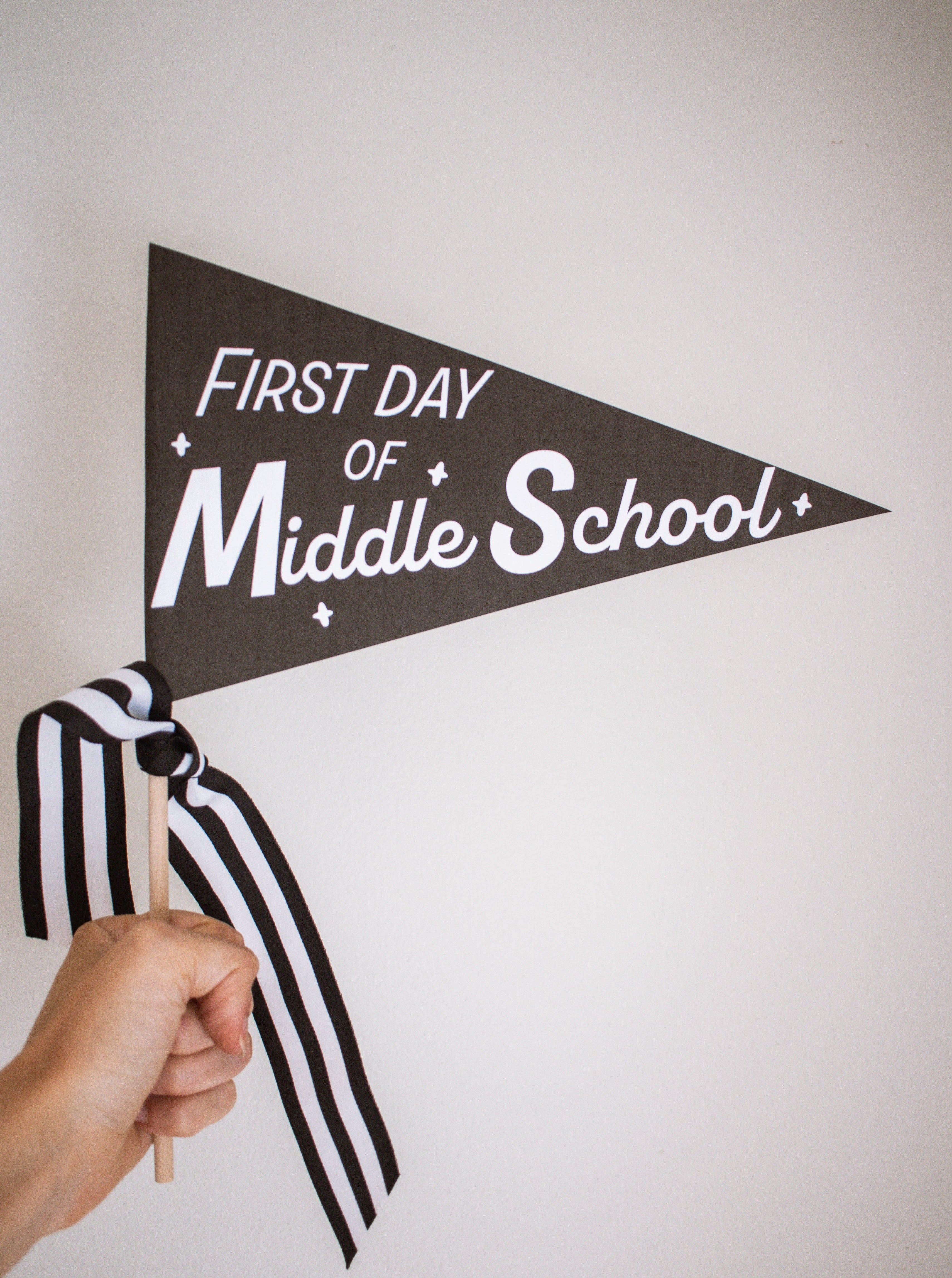 First and Last Day Printable Flags // Preschool-6th Grade Bundle