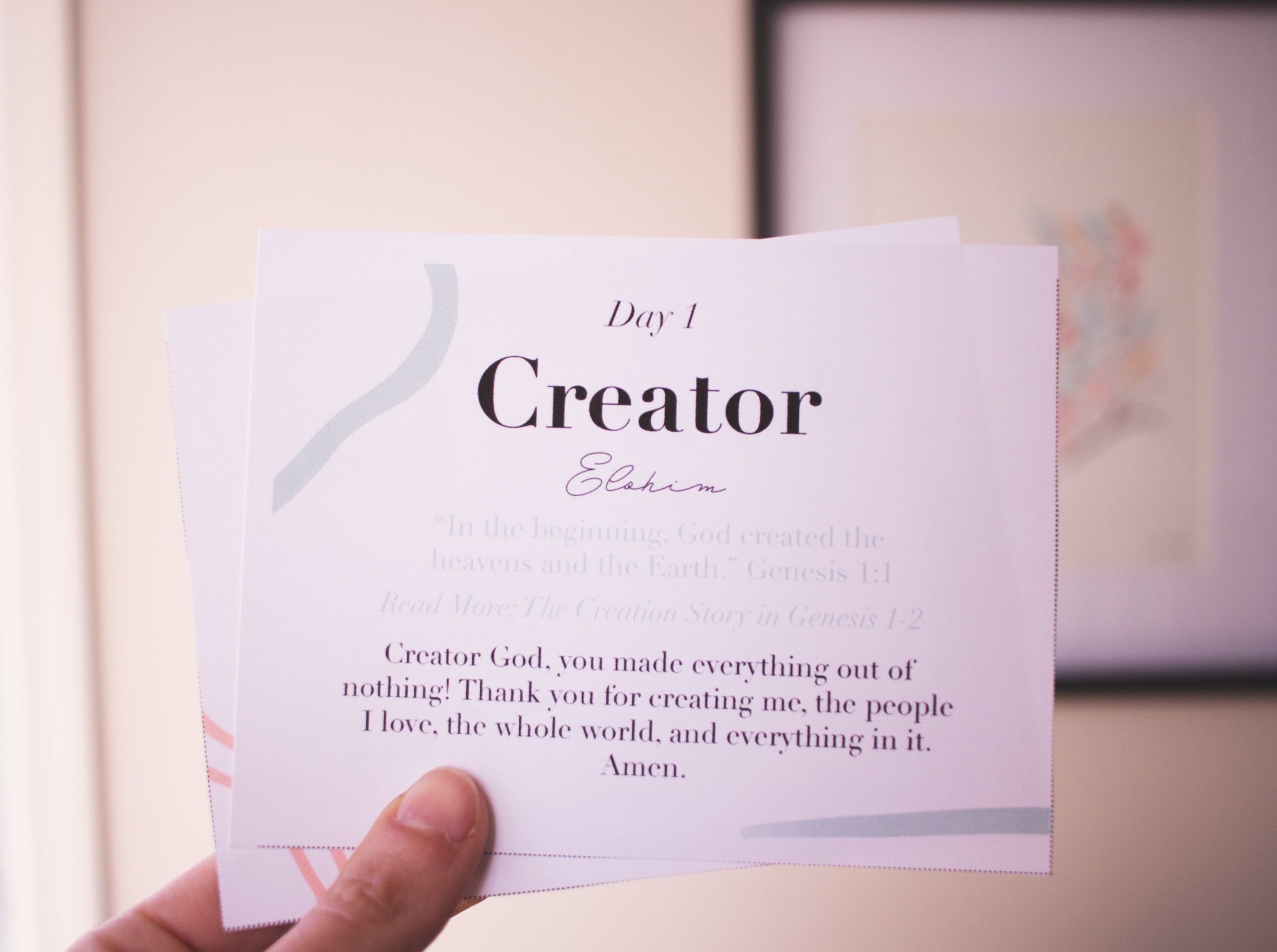 Lent Paper Chain & Devotional Cards