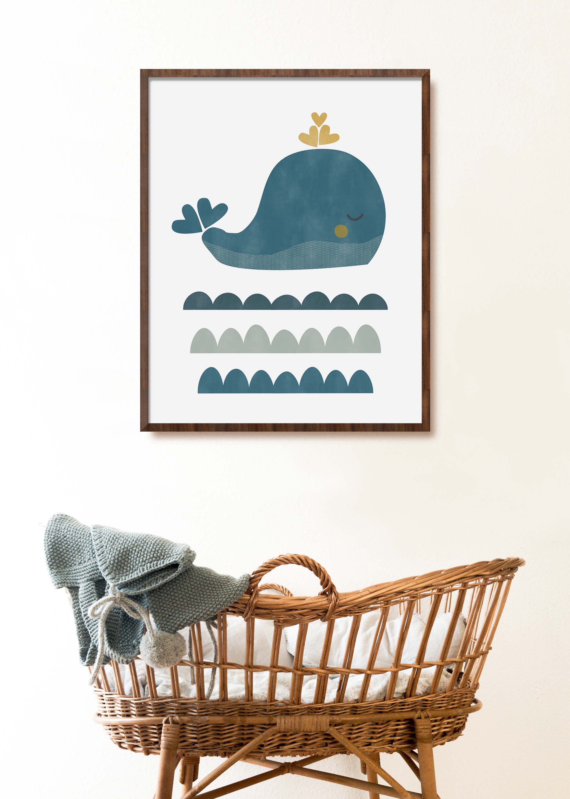 Playful Whale Art Print
