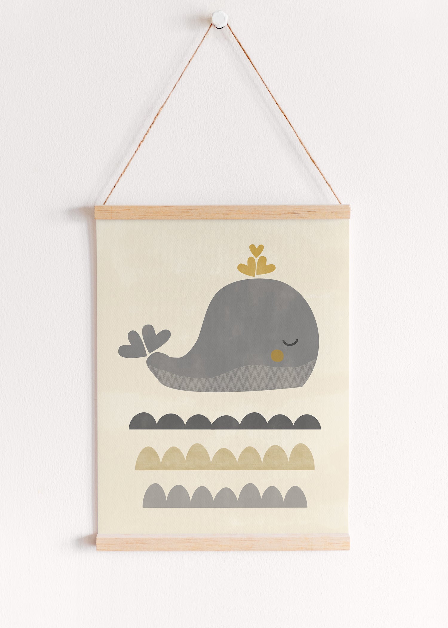 Playful Whale Art Print