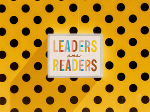 Leaders Are Readers Art Print // Avery